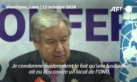 ONU: les tirs israéliens visant les Casques bleus sont "intolérables", selon Guterres