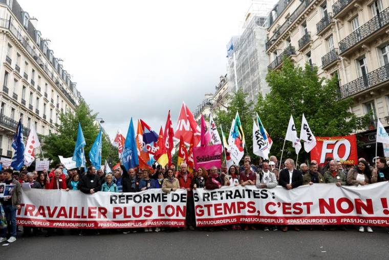 Manifestation à Paris contre la réforme des retraites
