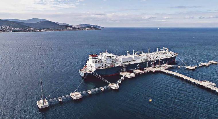 The French government has accepted the TotalEnergies project, which provides for the installation of a floating unit for the regasification of liquefied gas from foreign countries.  (©Total)