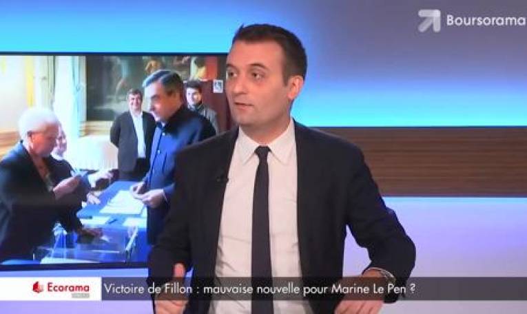 "Fillon est le candidat de la mondialisation sauvage !", selon Florian Philippot