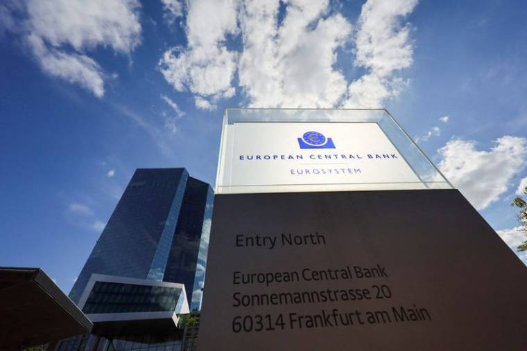 L'entrée nord de la BCE à Francfort, en Allemagne