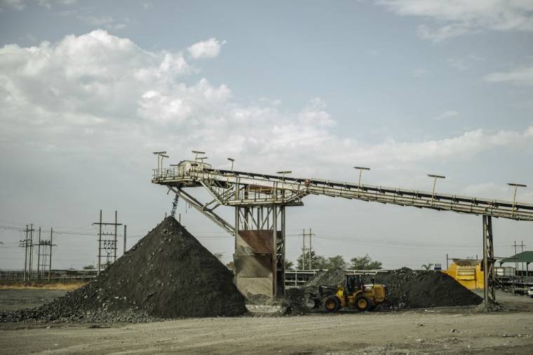 La mine Anglo American de Bathopele, en Afrique du Sud. ( AFP / MUJAHID SAFODIEN )