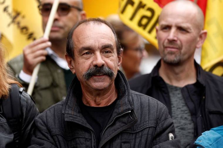 Le secrétaire général de la CGT, Philippe Martinez, lors d'une à une manifestation à Paris