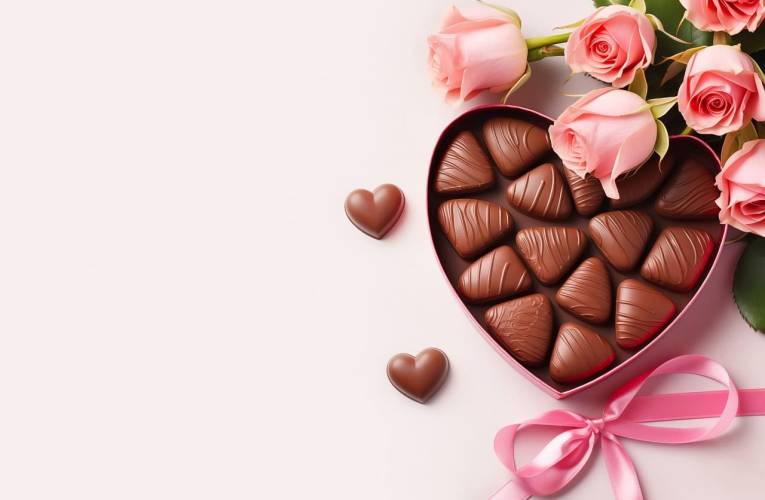 (Crédits photo : Adobe Stock - Boîte de chocolats et roses à offrir en cadeau pour la Saint-Valentin)