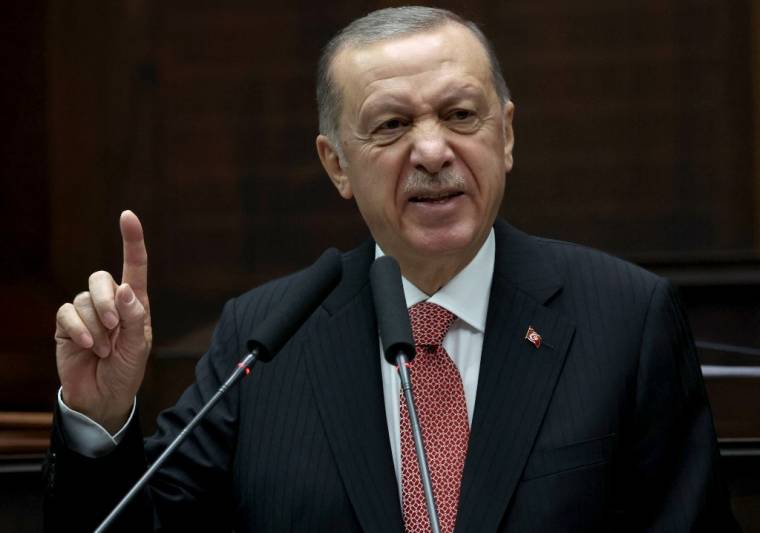 Recep Tayyip Erdogan à Ankara, en Turquie, le 23 novembre 2022. ( AFP / ADEM ALTAN )