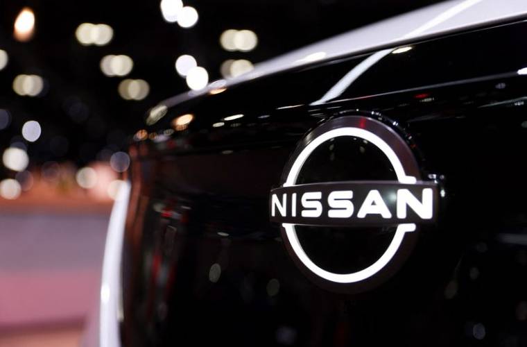 Logo de Nissan à Los Angeles, Californie, États-Unis