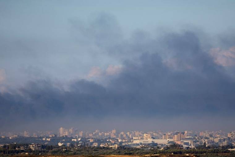 Horizon de Gaza vu du sud d’Israël